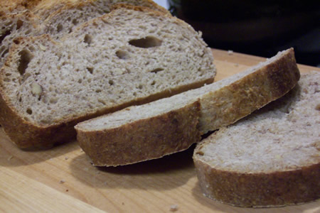 Sourdough Rye Bread with Walnuts 