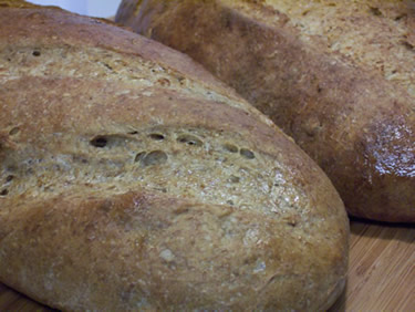 sourdough rye with walnuts