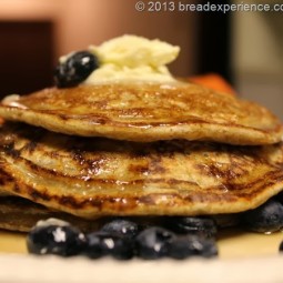 Sourdough Rye Pancakes with Orange Butter