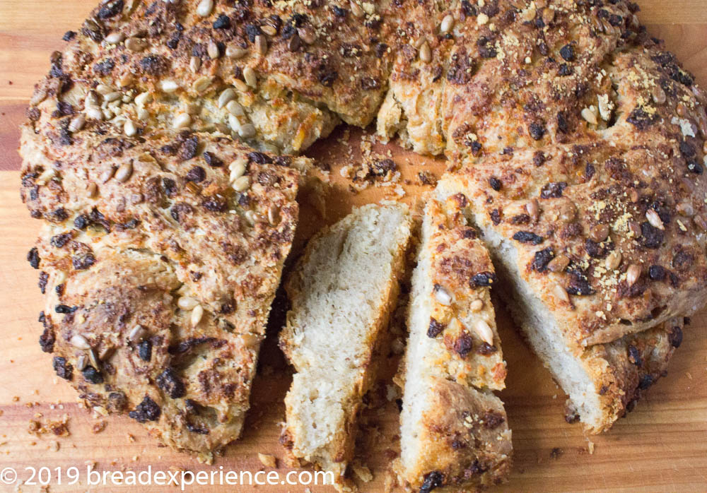 Sourdough Savory Danish Crown without eggs