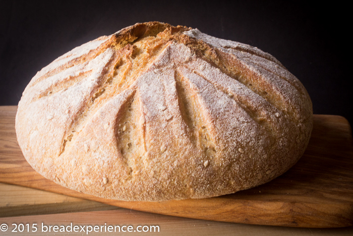 Sourdough Semolina Einkorn Bread for Two