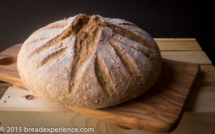 Sourdough Semolina Einkorn Dutch Oven Bread