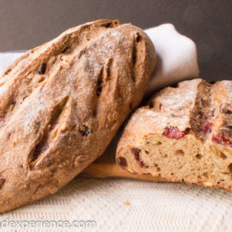 Seeded Sourdough Cranberry Spelt Loaves