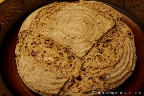 100% Spelt Sourdough with Flax Seed Soaker