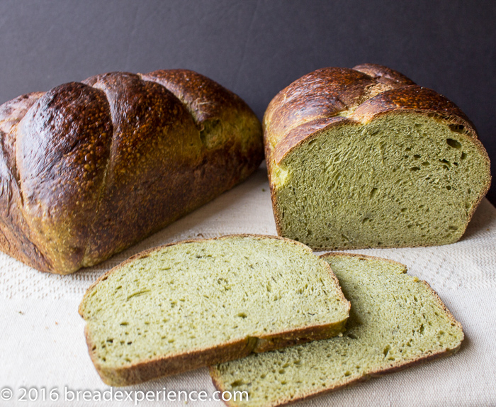 Braided Sourdough Spinach Sandwich Loaves