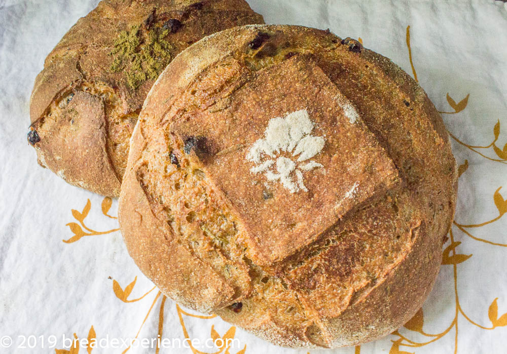 Sourdough Rosemary Blueberry Loaves