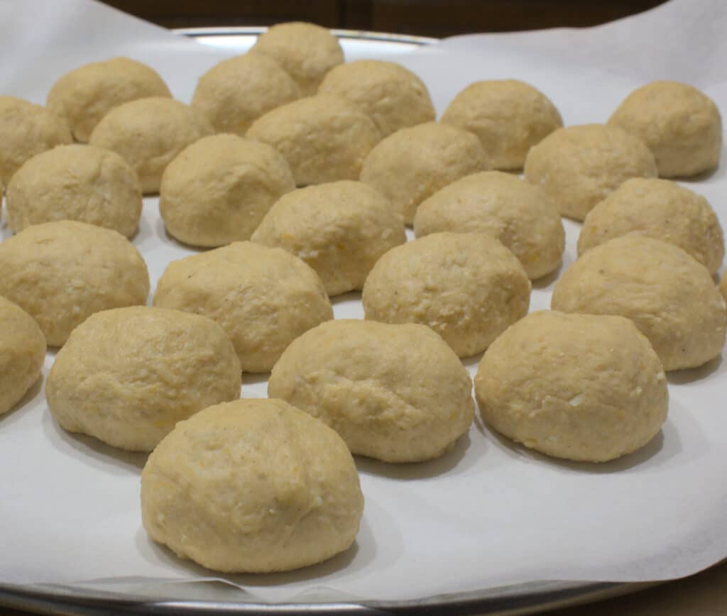 sourdough sweet potato asiago spelt rolls