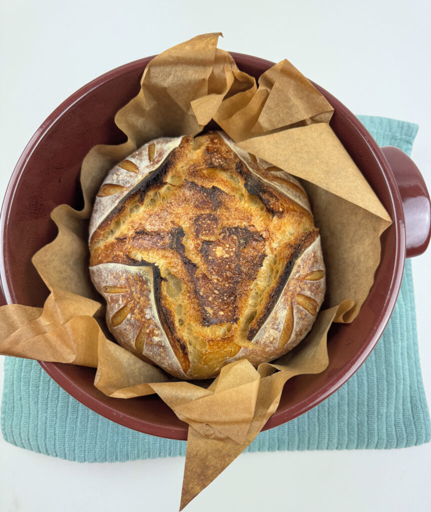 Simple Sourdough Bould in a Dutch Oven