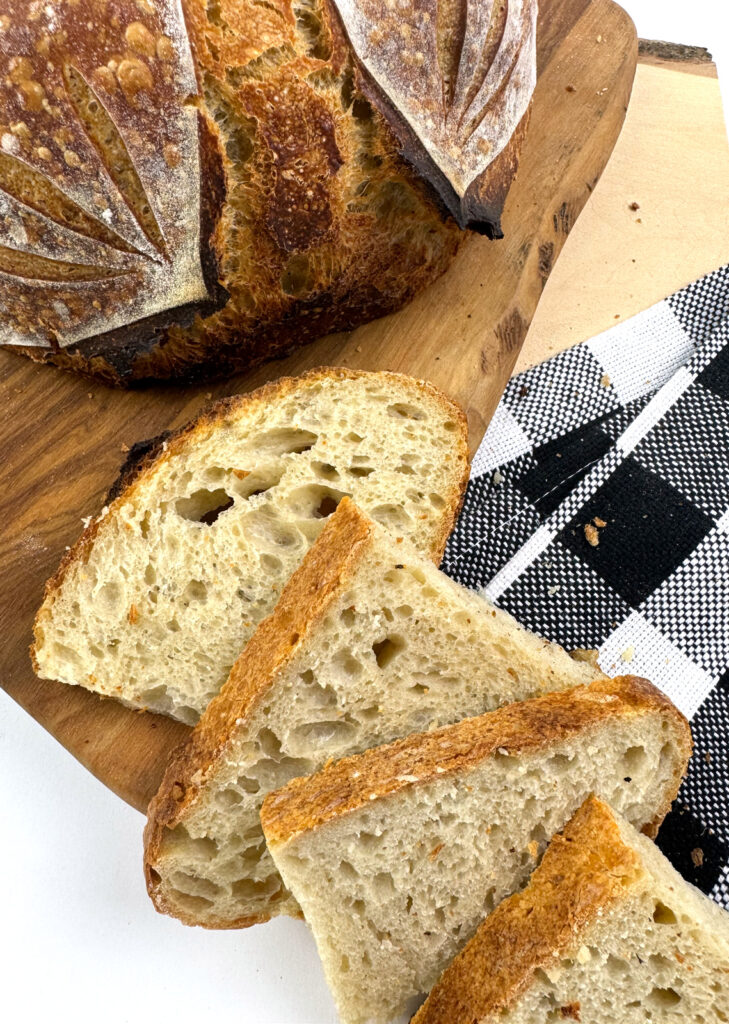 Basic Sourdough Boule | Foundation Loaf Crumb Shot 