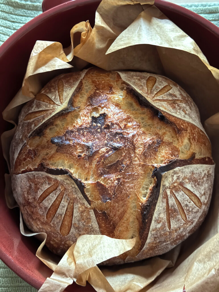 Basic Sourdough Loaf baked in DO