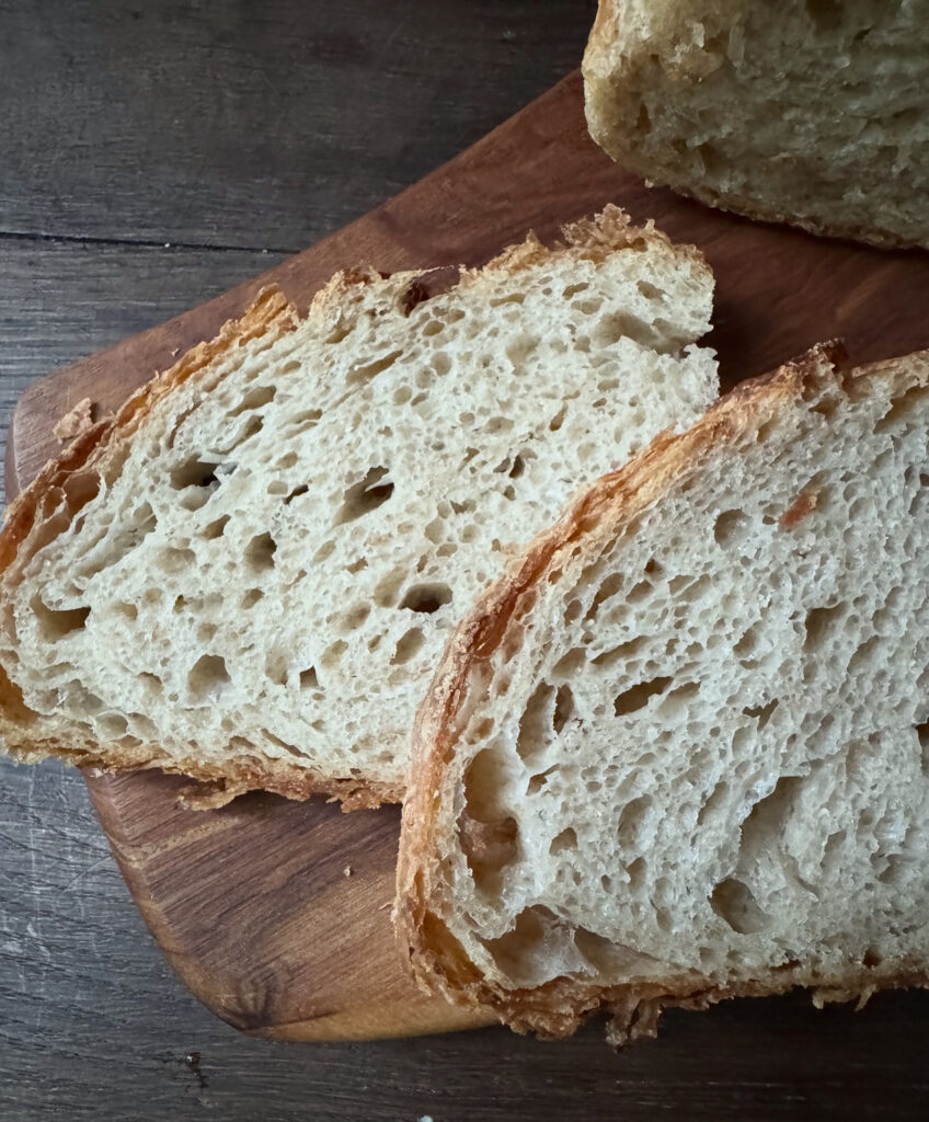 Sourdough Croissant Bread made with 12% Rye Flour