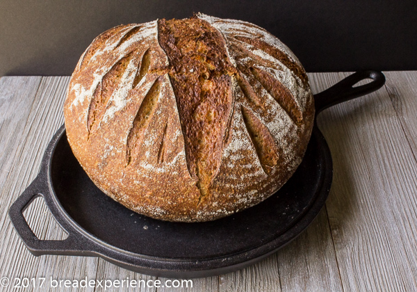 Sweet Potato Einkorn Sourdough Stout Bread with Oats