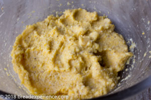 Polenta - cooked cornmeal mush