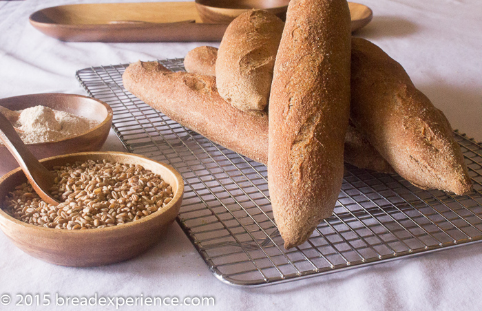 Home Milled Whole Grain Poolish Baguettes