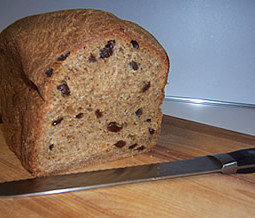 Whole Wheat Cinnamon Raisin Bread