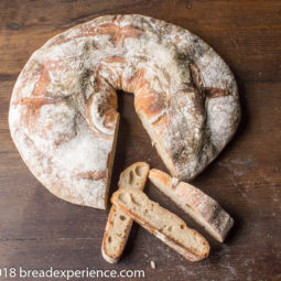 Yeast Water Crown Tortano with holes