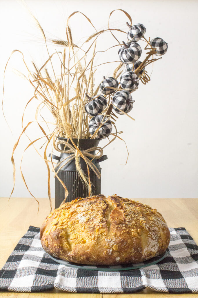 Yeasted Corn Flour Bread on Display